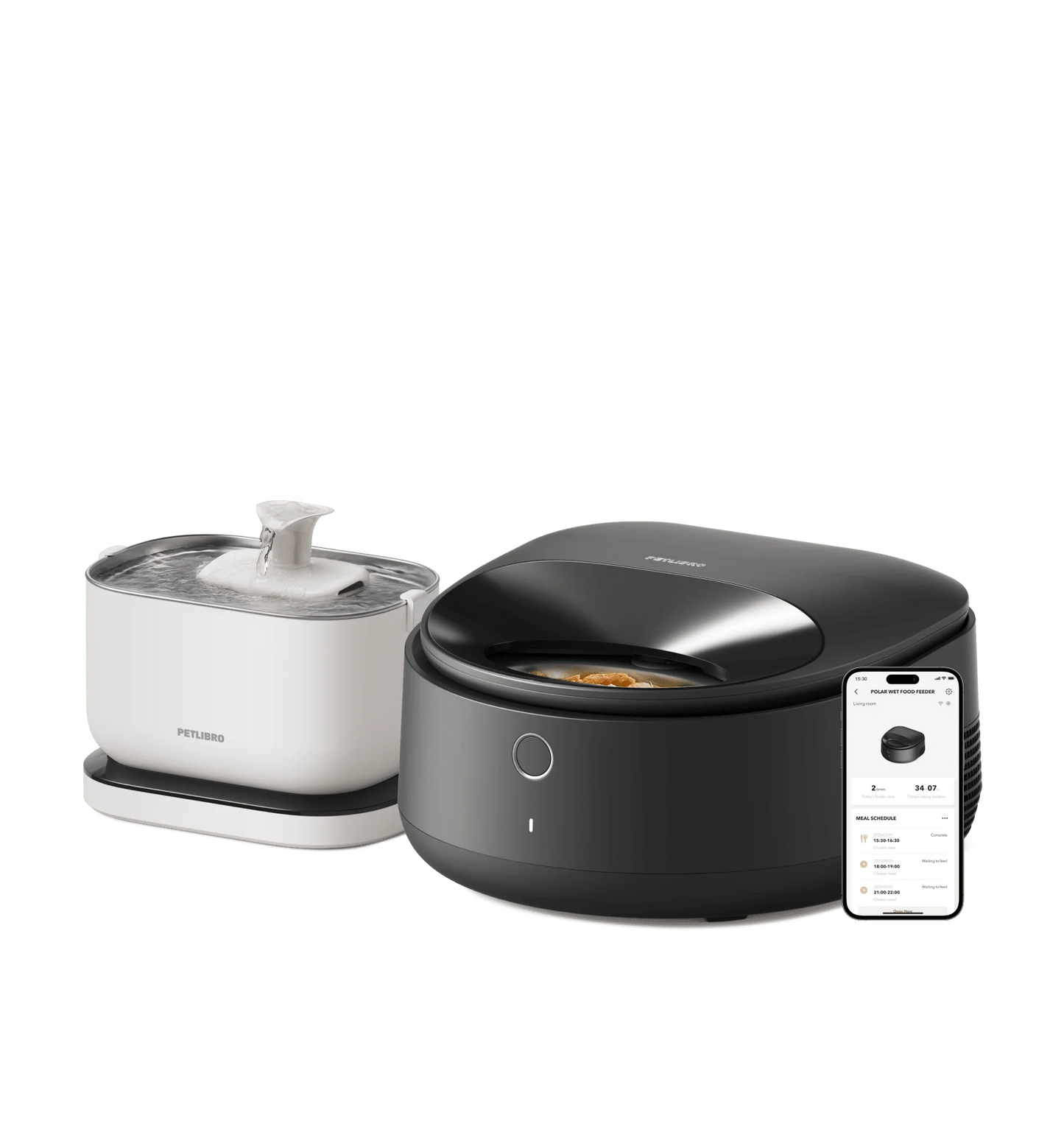 Polar Wet Food Feeder & Cordless Fountain Bundle