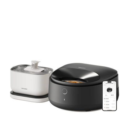 Polar Wet Food Feeder & Cordless Fountain Bundle