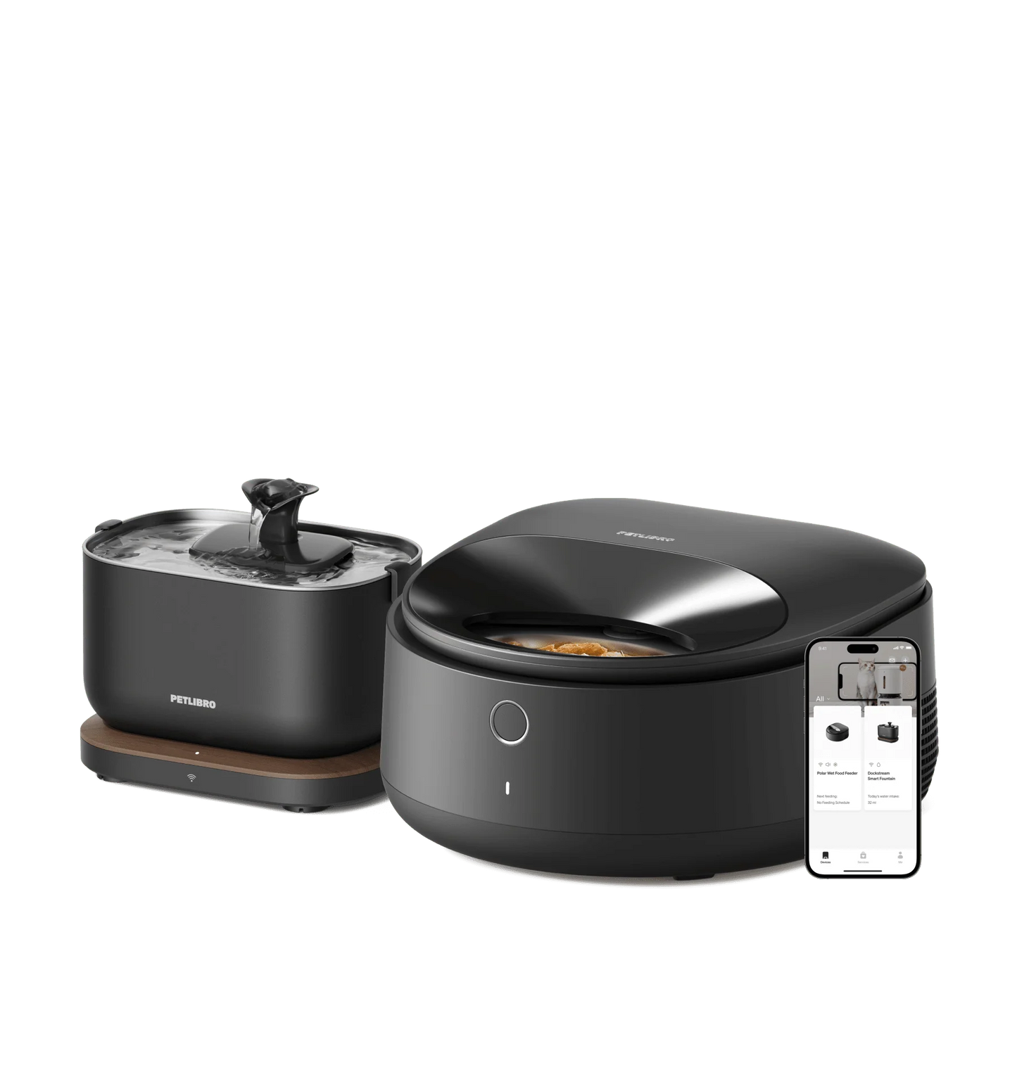 Polar Wet Food Feeder & Fountain Bundle