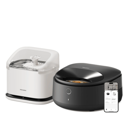 Polar Wet Food Feeder & RFID Smart Fountain Bundle