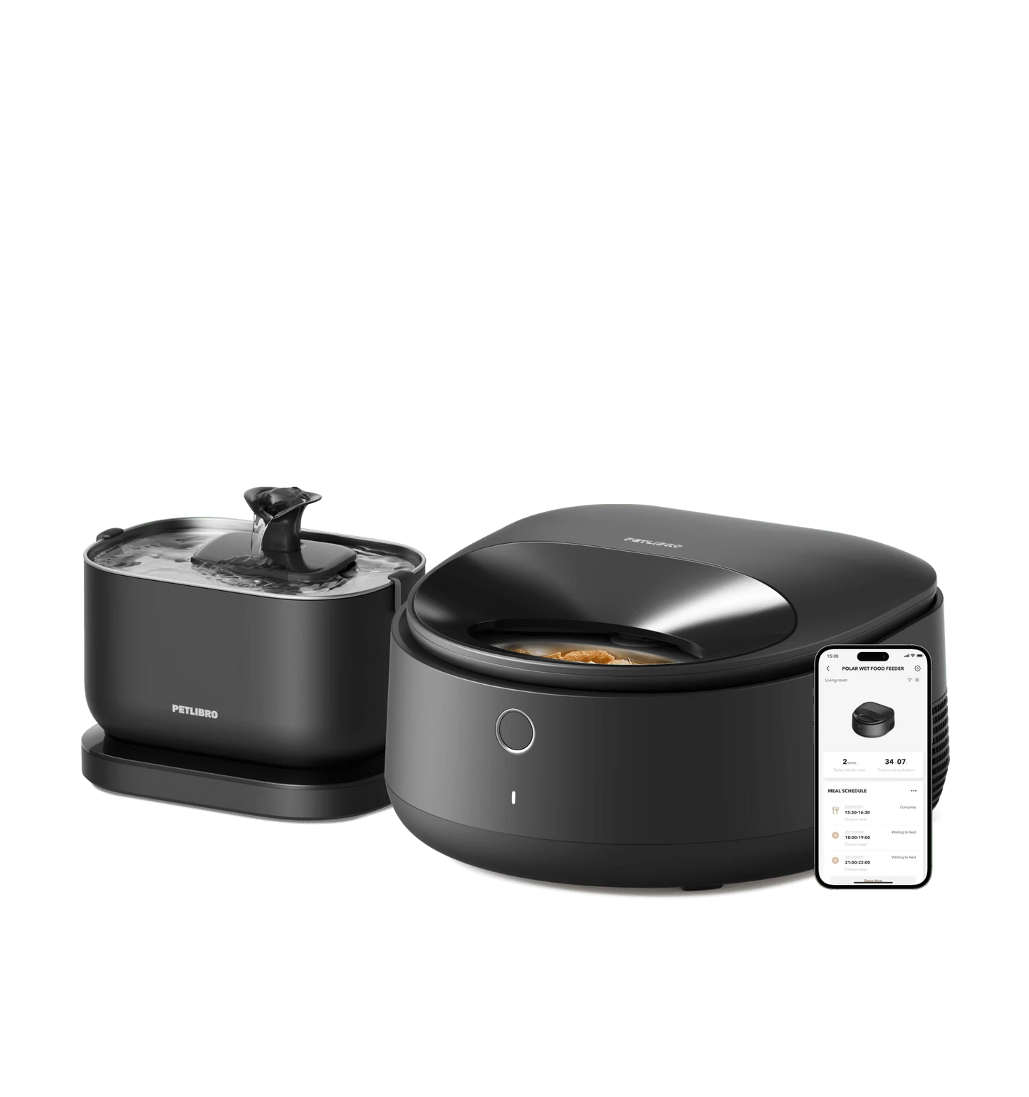 Polar Wet Food Feeder & Cordless Fountain Bundle